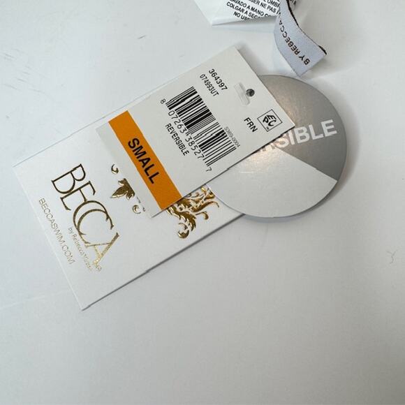 Becca Reversible Small Camille Low Rise Bikini Bottom Whipstitch - Picture 8 of 13